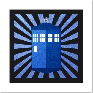 TARDIS - Stained Glass Posters and Art